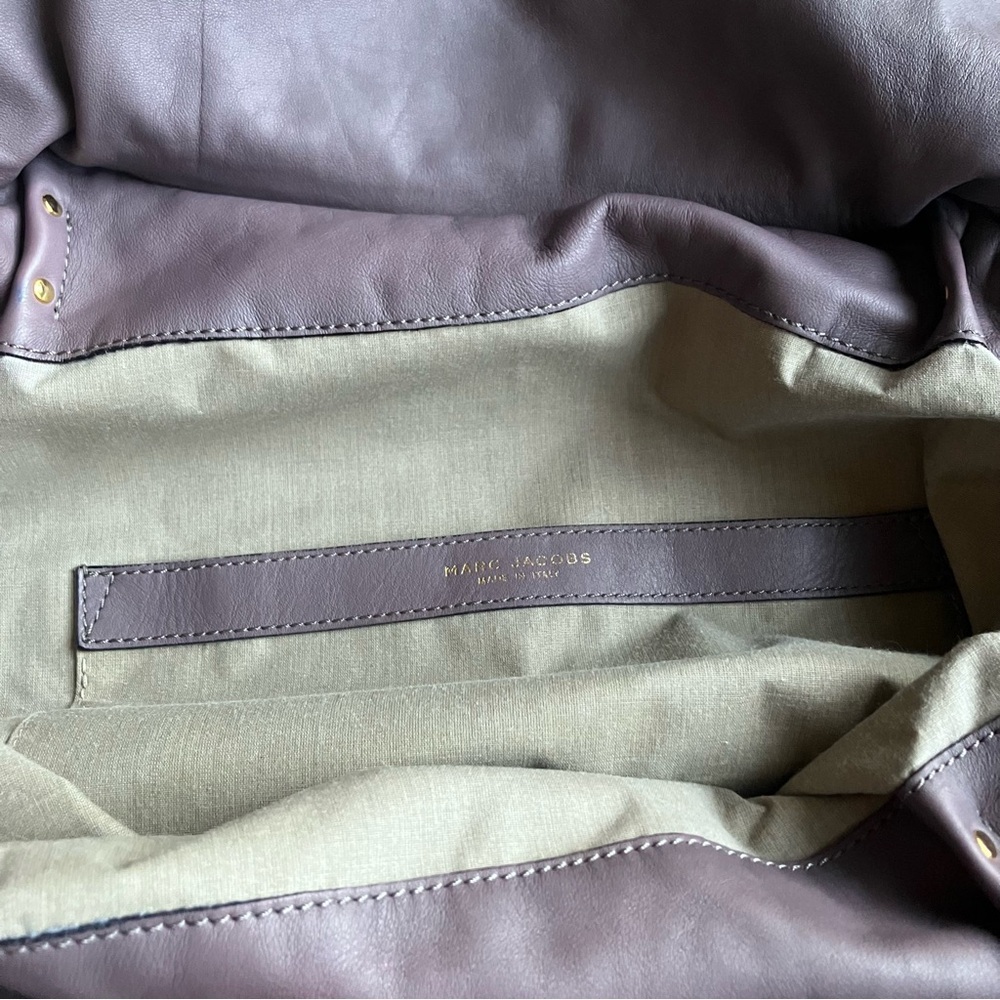MARC JACOBS “Mercer” Leather Satchel Shoulder Bag Lavender - Picture 8 of 11